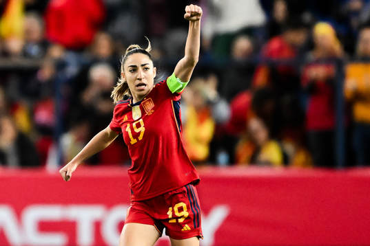 Olga Carmona Garcia of Spain celebrates the 1-1 goal