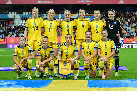 The starting eleven of Sweden