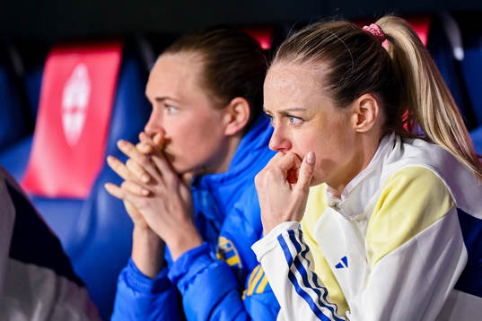 Magdalena Eriksson and Amanda Ilestedt of Sweden