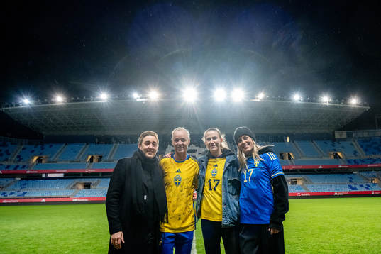 Therese Sjögran, Caroline Seger, Emma Berglund and Olivia