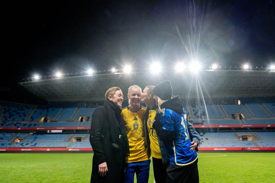 Therese Sjögran, Caroline Seger, Emma Berglund and Olivia