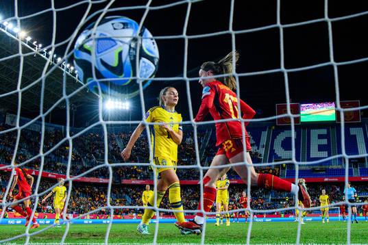 Johanna Rytting Kaneryd of Sweden looks dejected