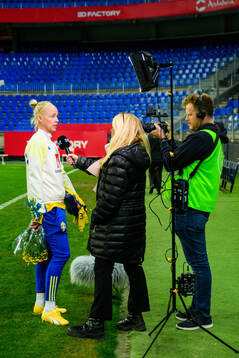 during the UEFA Women's Nations League football match