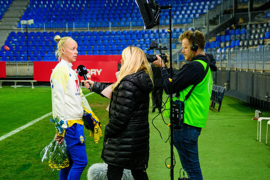 during the UEFA Women's Nations League football match