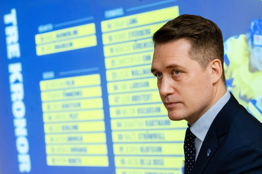 Sveriges förbundskapten Sam Hallam