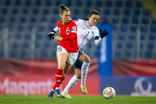 Nicole Billa of Austria and Ingrid Syrstad Engen of Norway