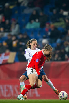 Marit Bratberg Lund of Norway and Lilli Purtscheller of