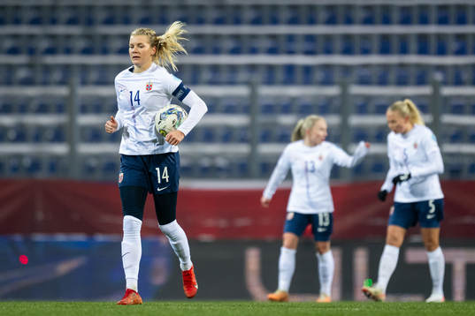 Ada Hegerberg of Norway looks dejected