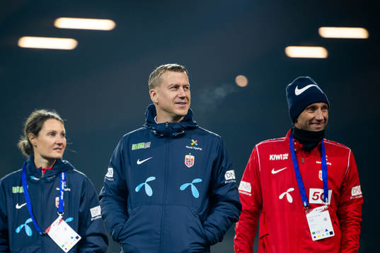 Assistant coach Ingvild Stensland, head coach Leif Gunnar