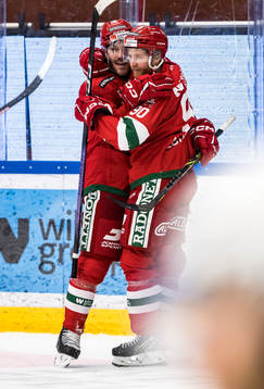 Mora IKs Daniel Ljunggren jublar