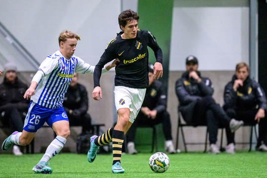 Odenses Andreas Knudsen och AIKs Linus Järeteg
