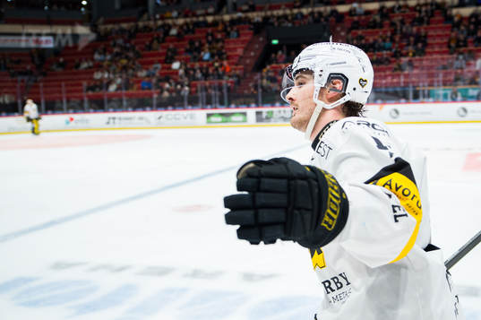 Västerås Jared Dmytriw jublar