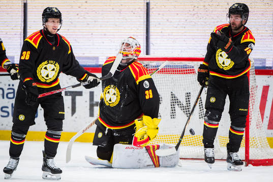 Brynäs Linus Ölund, Anders Lindbäck och Simon Bertilsson