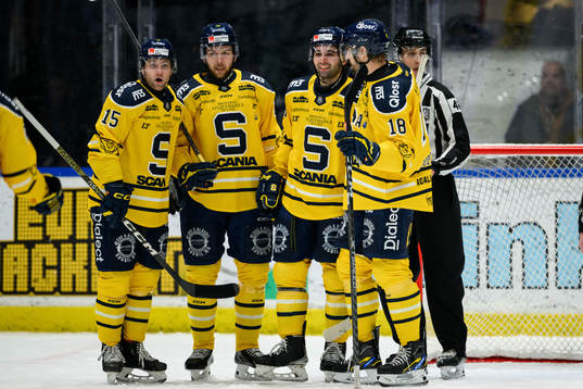 Södertälje SKs Stelio Mattheos jublar