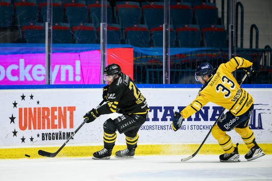 AIKs Arvid Degerstedt och Södertälje SKs Filiph Engsund