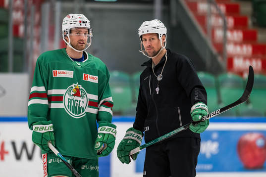 Simon Ryfors  och tränare Cam Abbott