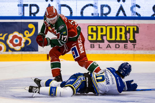 Frölunda HCs Isac Born och Leksands IFs Anton Johansson