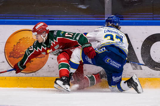 Frölunda HCs Isac Born och Leksands IFs Anton Lindholm