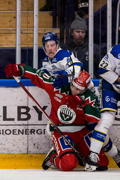 Leksands Kalle Östman och Frölundas Erik Borg