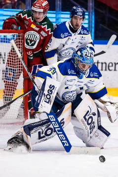 Leksands IFs målvakt Filip Larsson
