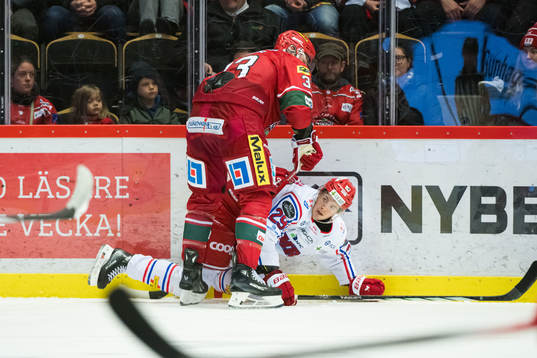 Timrås Filip Hållander och MoDos Kristians Rubins