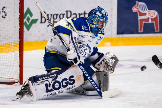Leksands målvakt Filip Larsson