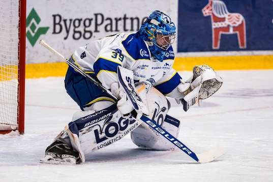 Leksands målvakt Filip Larsson