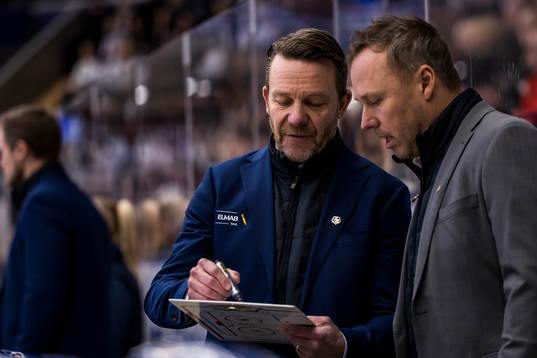 Leksands tränare Charles Berglund och assisterande