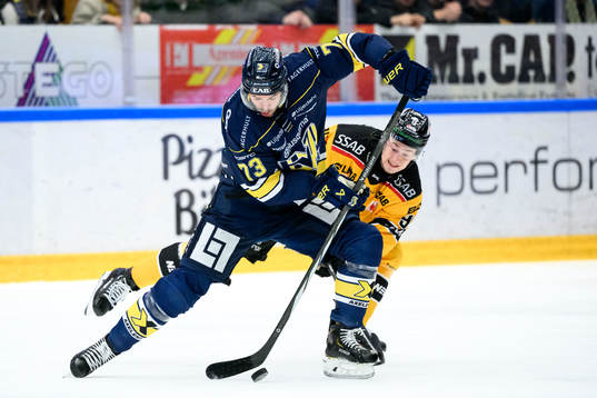 HV 71s Nicholas Shore och Luleå Hockeys Pontus Andreasson