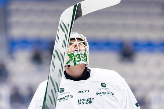 Färjestads målvakt Carl Lindbom