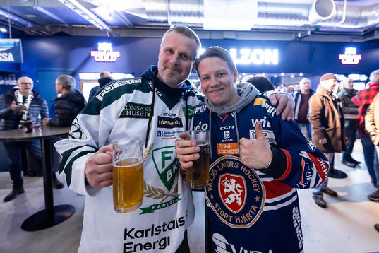 Färjestads och Växjösupporter