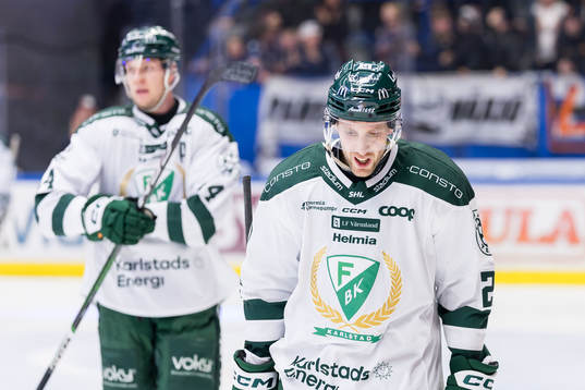 Färjestad BKs Per Åslund deppar