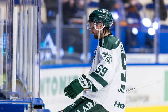 Färjestad BKs Linus Johansson deppar