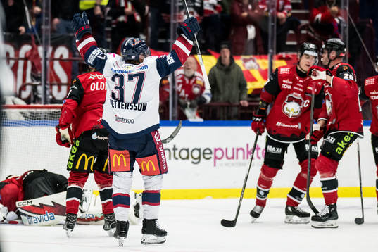 Linköpings Jesper Pettersson jublar