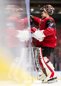 Malmö Redhawks målvakt Daniel Marmenlind deppar