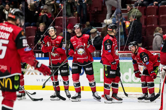 Malmö Redhawks Noah Schalin, Kim Rosdahl, Joakim Ryan