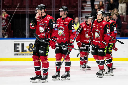 Malmö Redhawks Fredrik Händemark, Kim Rosdahl och Noah