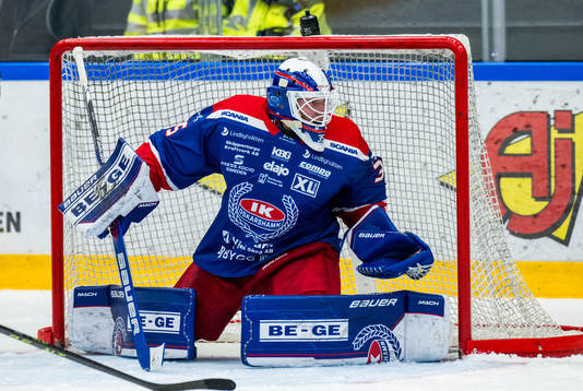 Oskarshamns målvakt Emil Kruse