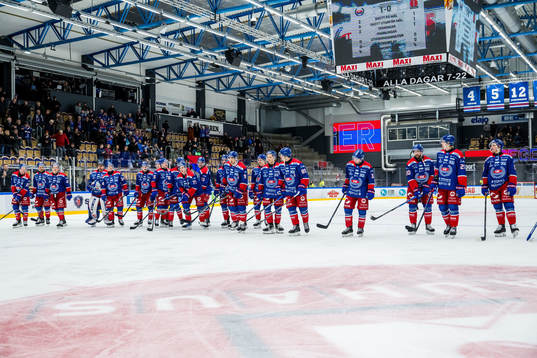 Oskarshamns spelare jublar