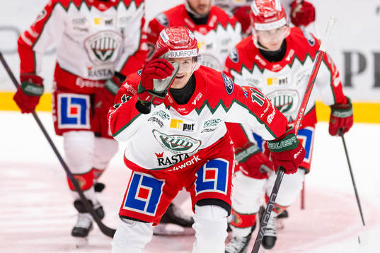 Frölundas Erik Borg jublar