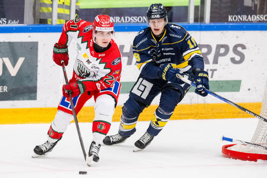 Frölundas Jere Innala och HV71s Henrik Borgström