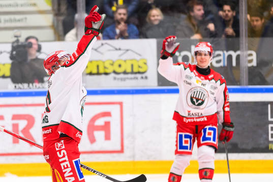 Frölundas Erik Borg jublar