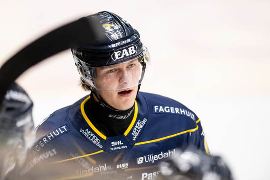 HV71s Henrik Borgström jublar reduceringen 1-2