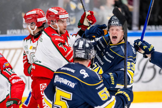 HV71s Åke Stakkestad jublar