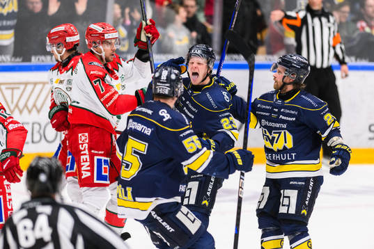 HV71s Åke Stakkestad  jublar