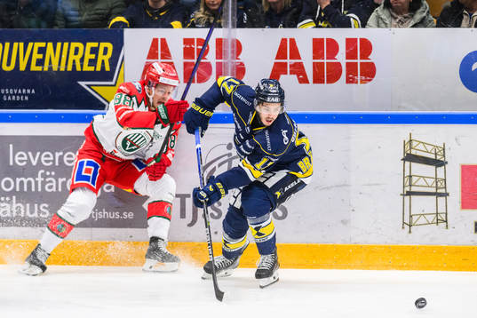 Frölundas Malte Strömwall och HV71s Isac Brännström