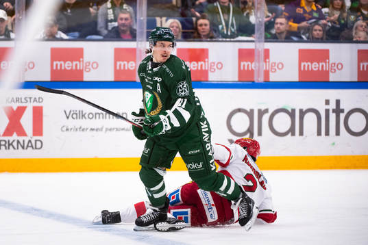 Färjestads Joakim Nygård och MoDos David Rundblad