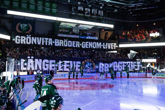 inför ishockeymatchen i SHL mellan Färjestad och MoDo