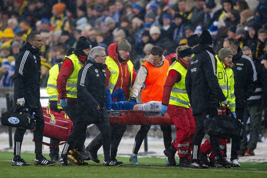 Emil Breivik of Molde in pain