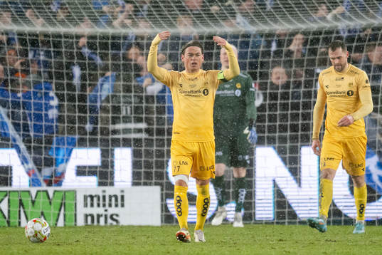 Patrick Berg of Bodø/Glimt looks dejected